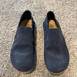 Birkenstock Callan Suede Navy Slip On Shoes